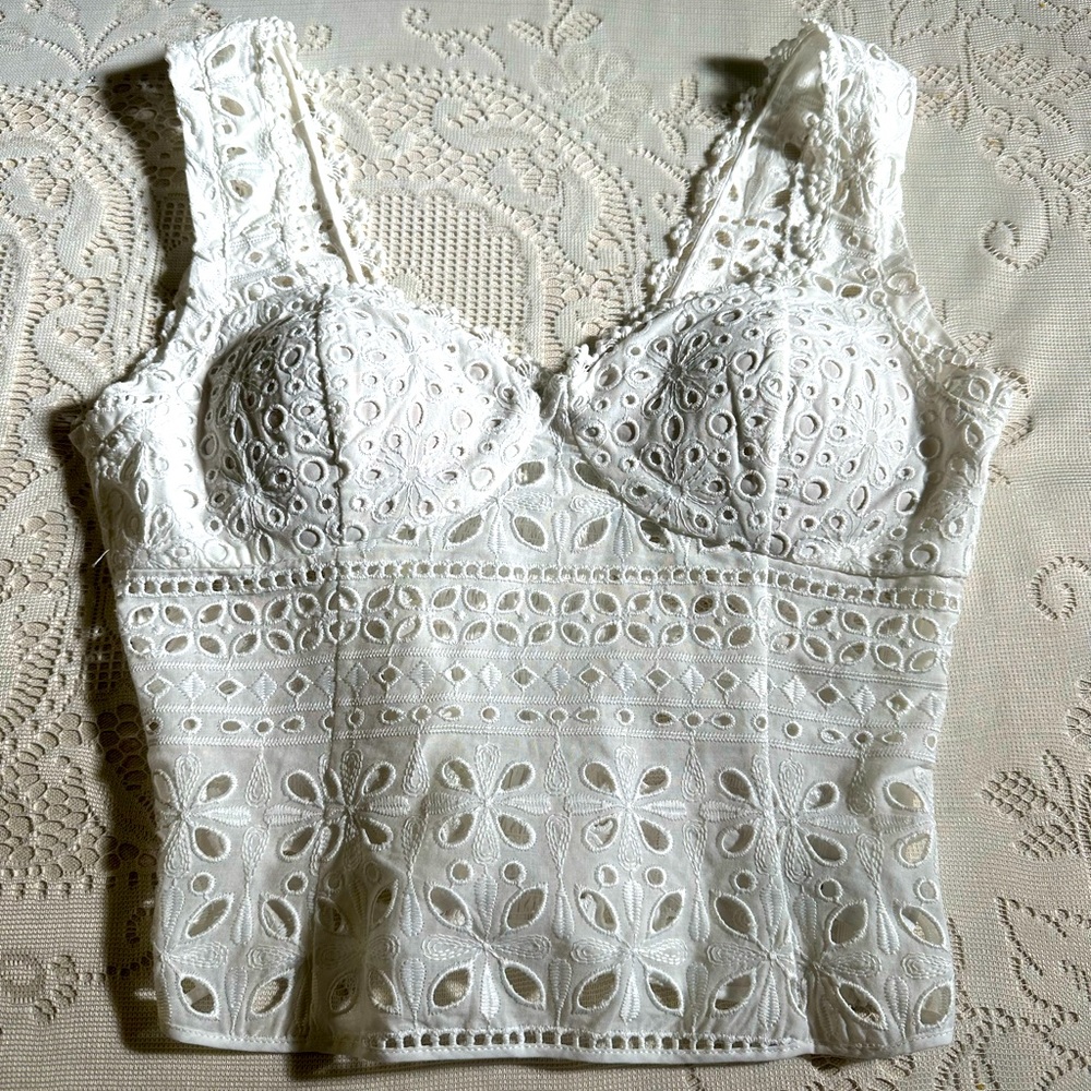 Charo Ruiz Eyelet Top